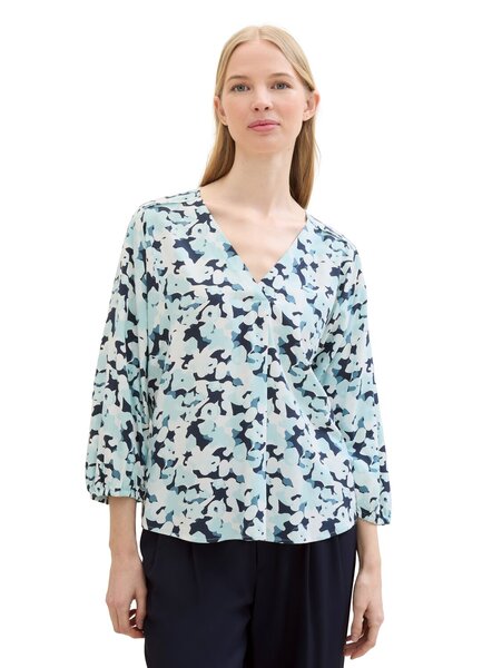 Bluse mit V-Ausschnitt