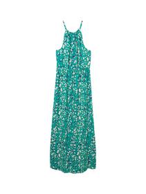halterneck maxi dress - 35333/abstract green dot p