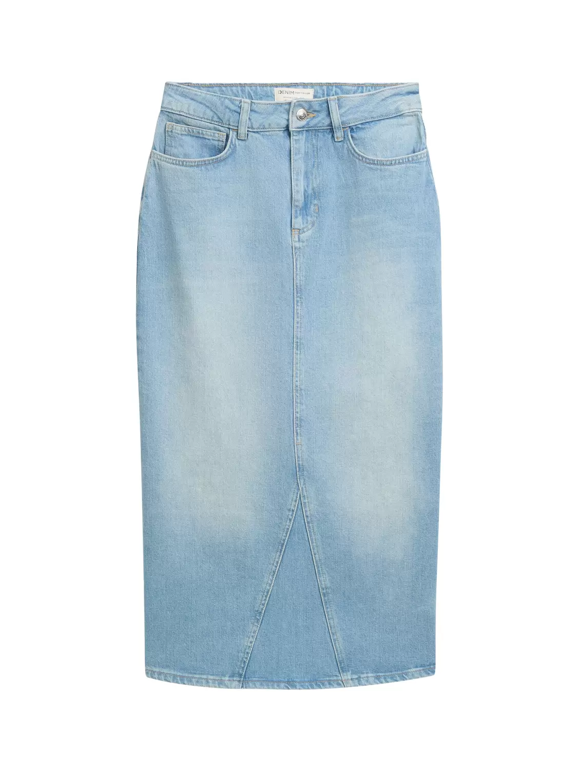 Midi Jeansrock aus recycelter Baumwolle