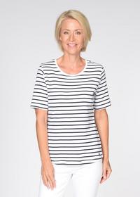 NOS Rdh.-Shirt, 1/2 Arm,Ringel