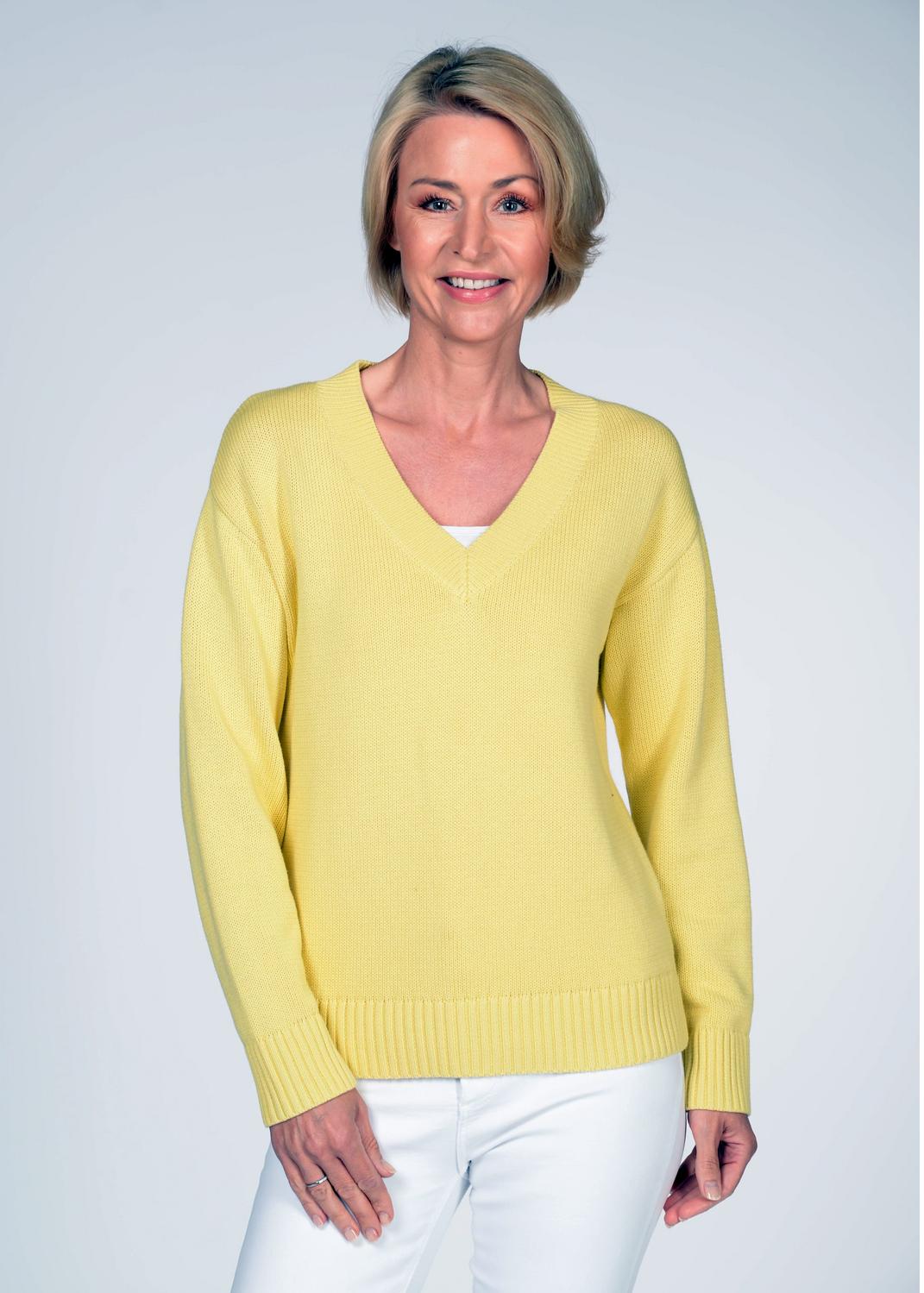 V-Pullover, 1/1 Arm, uni female