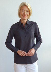 Ganzjahres NOS Bluse, 1/1 Arm - 900/900 SCHWARZ