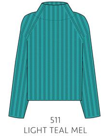 Pullover, Stehbund, 1/1-Arm