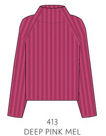 Pullover, Stehbund, 1/1-Arm