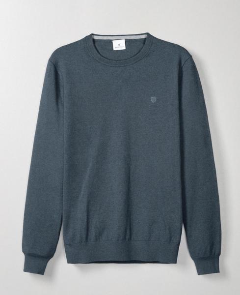 NOS Rundhals Pullover - 618/SMOKY BLUE MELANGE