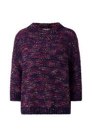 Multicolour mock neck jumper