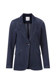 Indigo jersey blazer