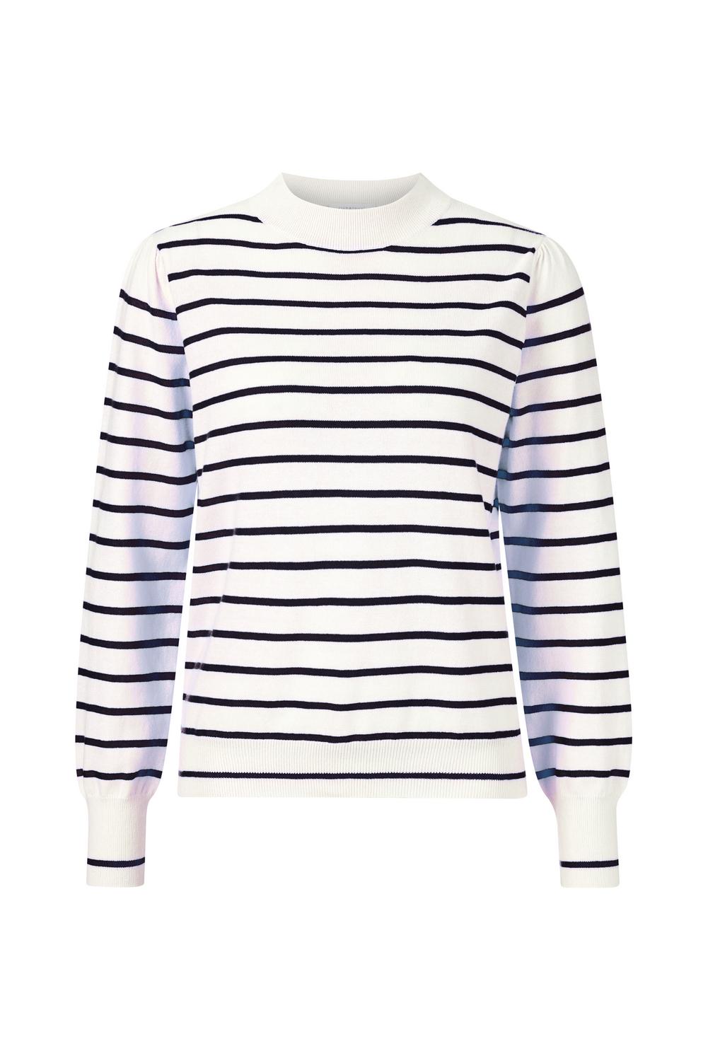 Mock neck striped female
