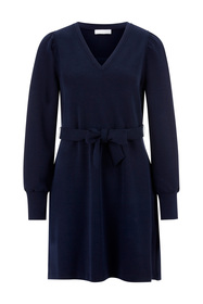 belted interlock mini dress