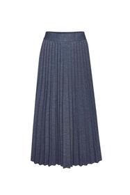 Denim optic plissee skirt recycled