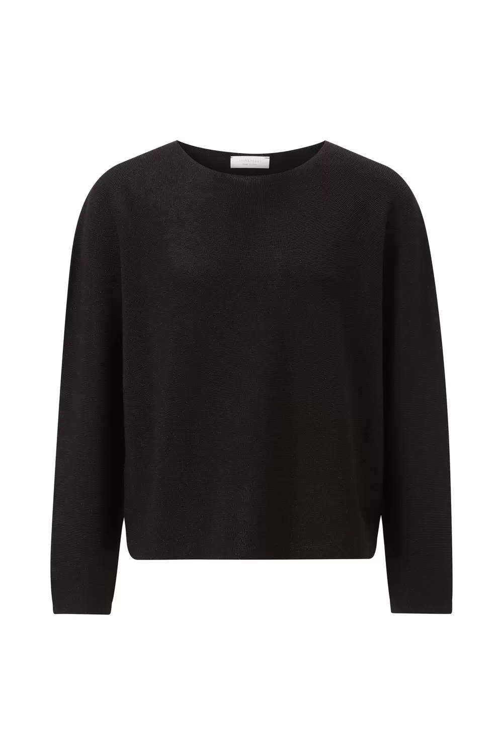 Seamless shiny boat neck