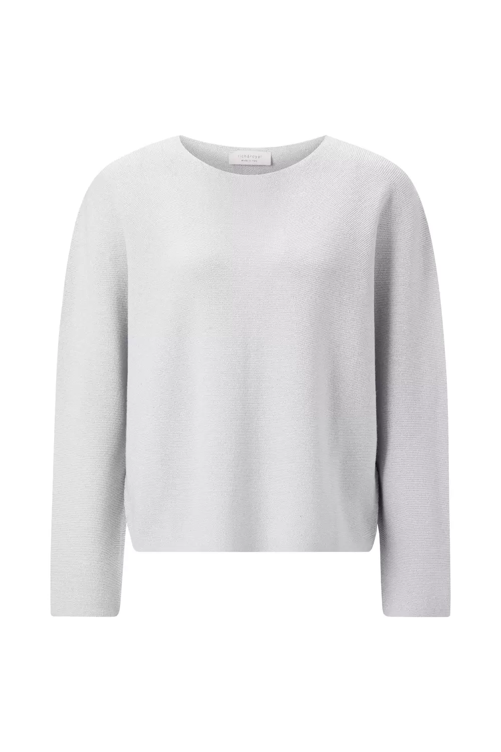 Seamless shiny boat neck