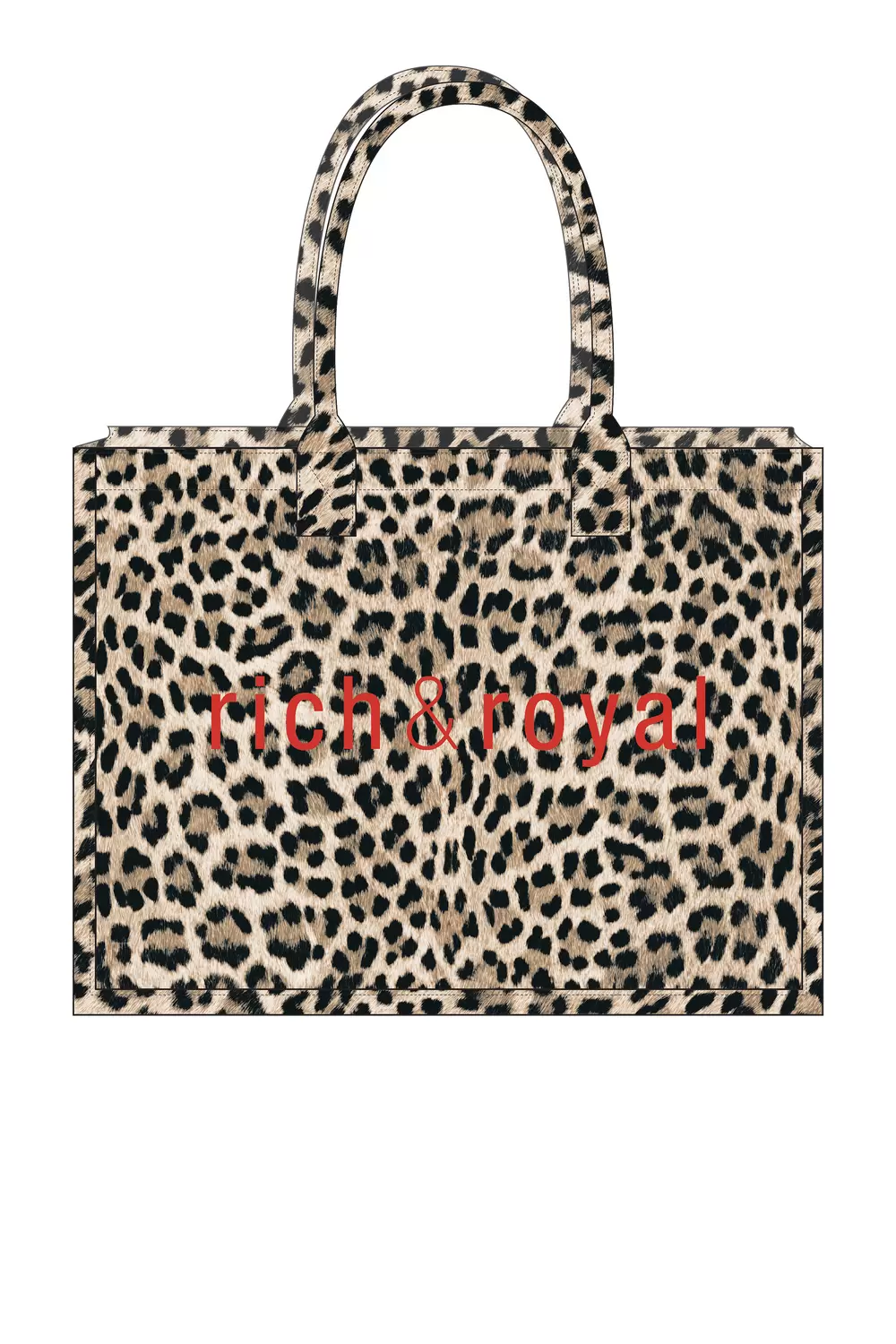 Shopping bag mit Leo-Print