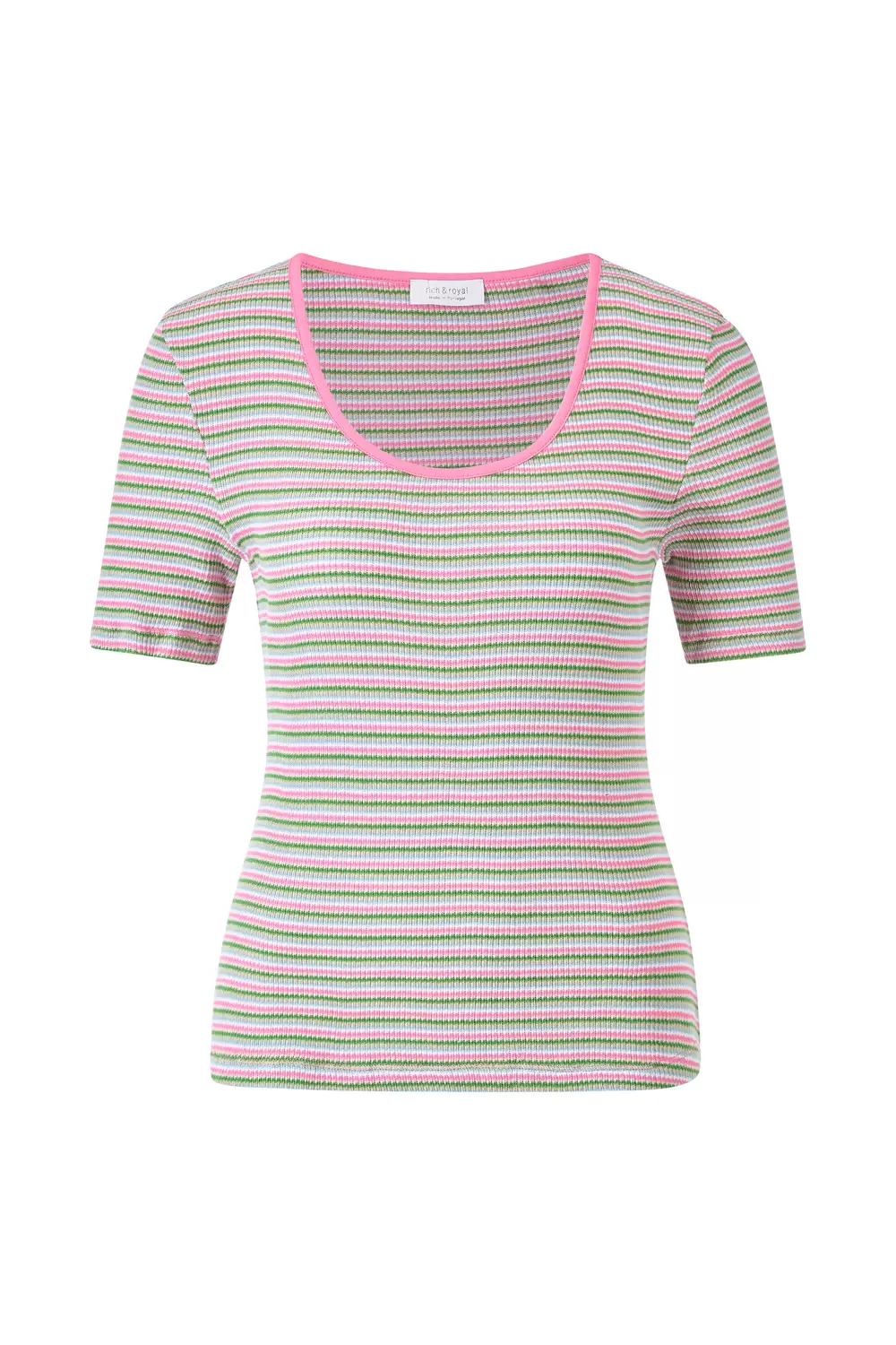Multicolor Stripe Rib Shirt