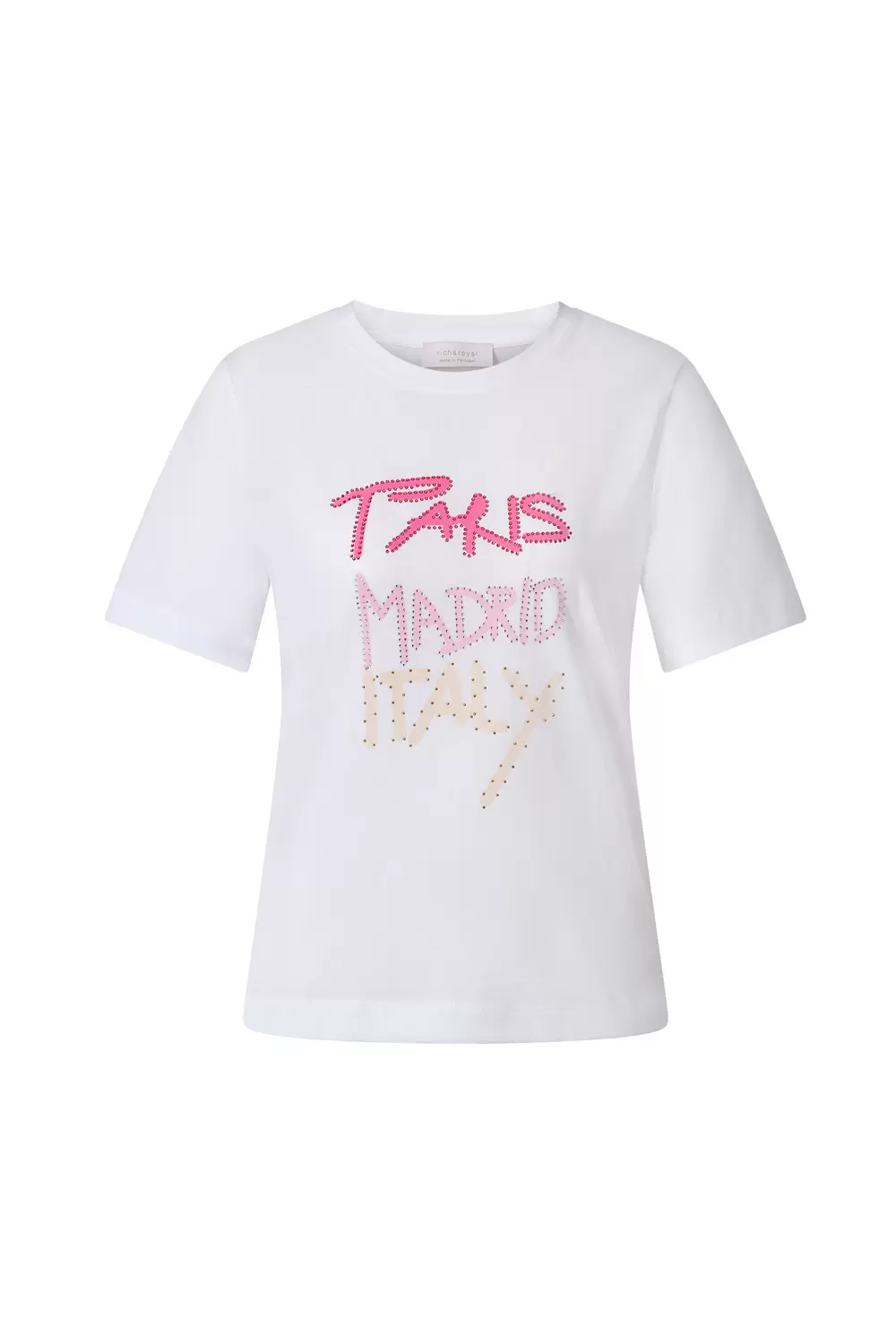Elegant Fit T-Shirt Paris Madrid Italy