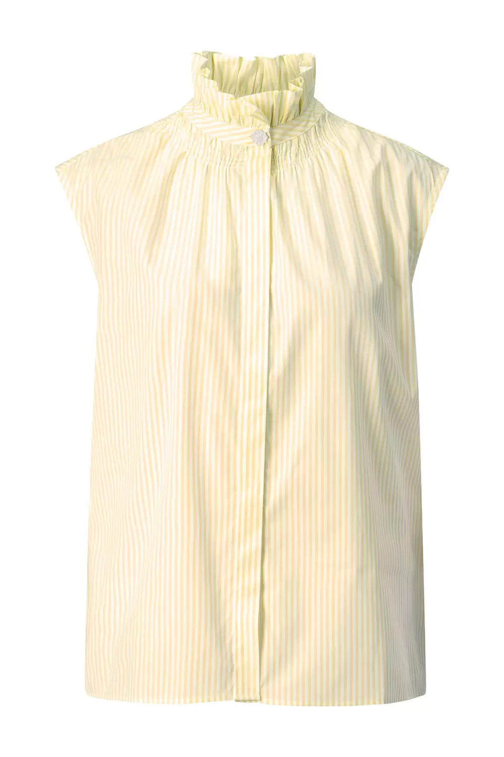 Sleeveless ruffle blouse