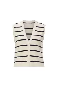 Striped Knit Vest