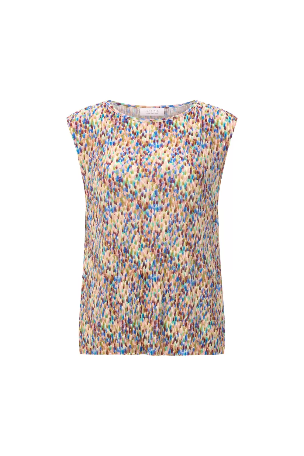 Printed Crinkle Top