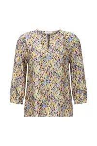 Printed V-Neck Blouse