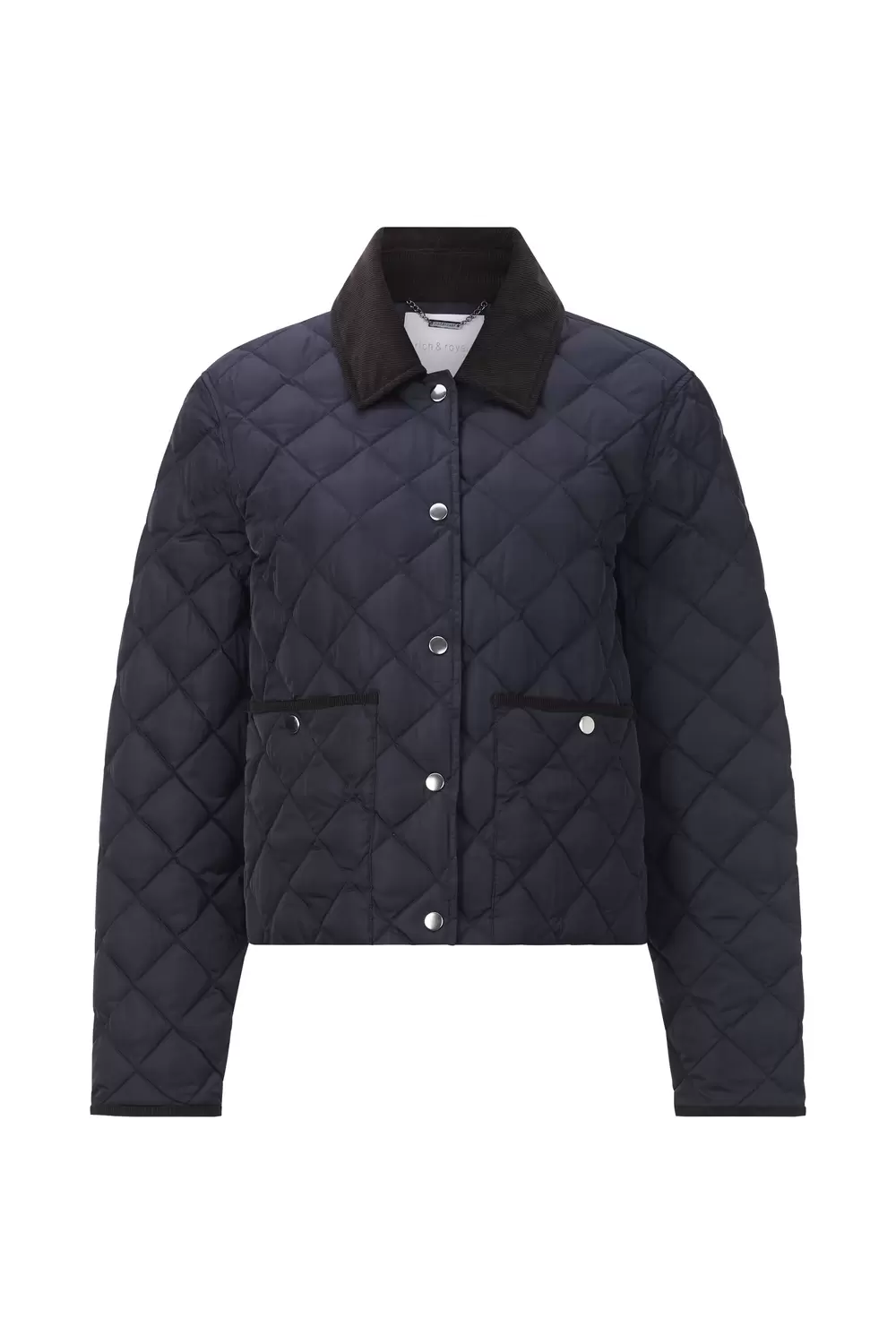 Padded Jacket with Corduroy Collar