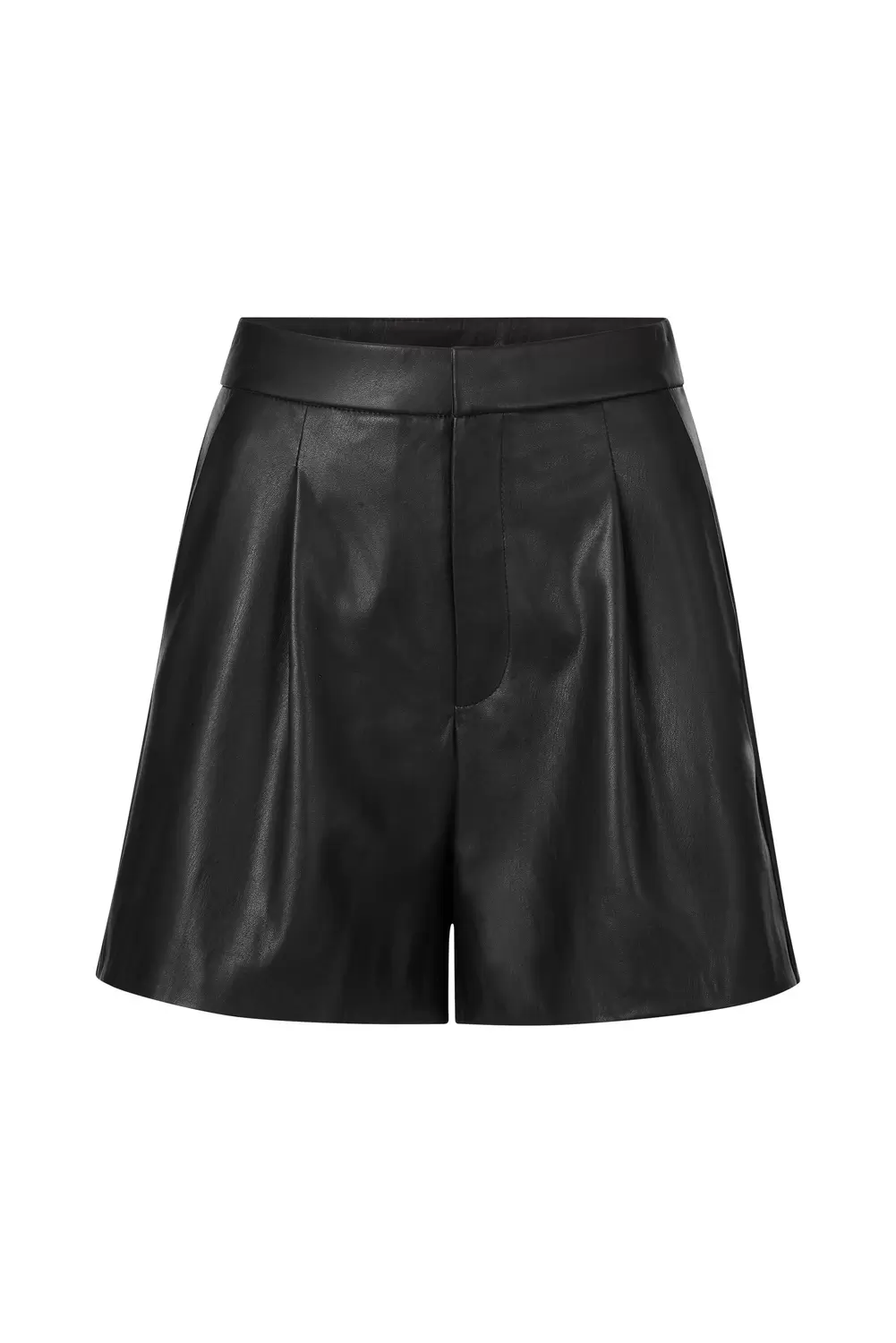Fake Leather Shorts