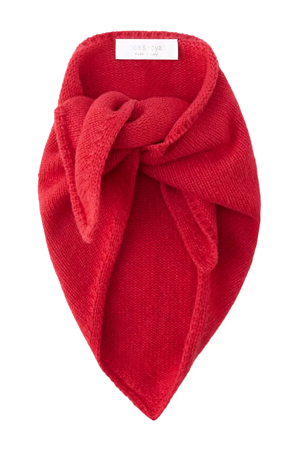 Knitted Triangle Scarf