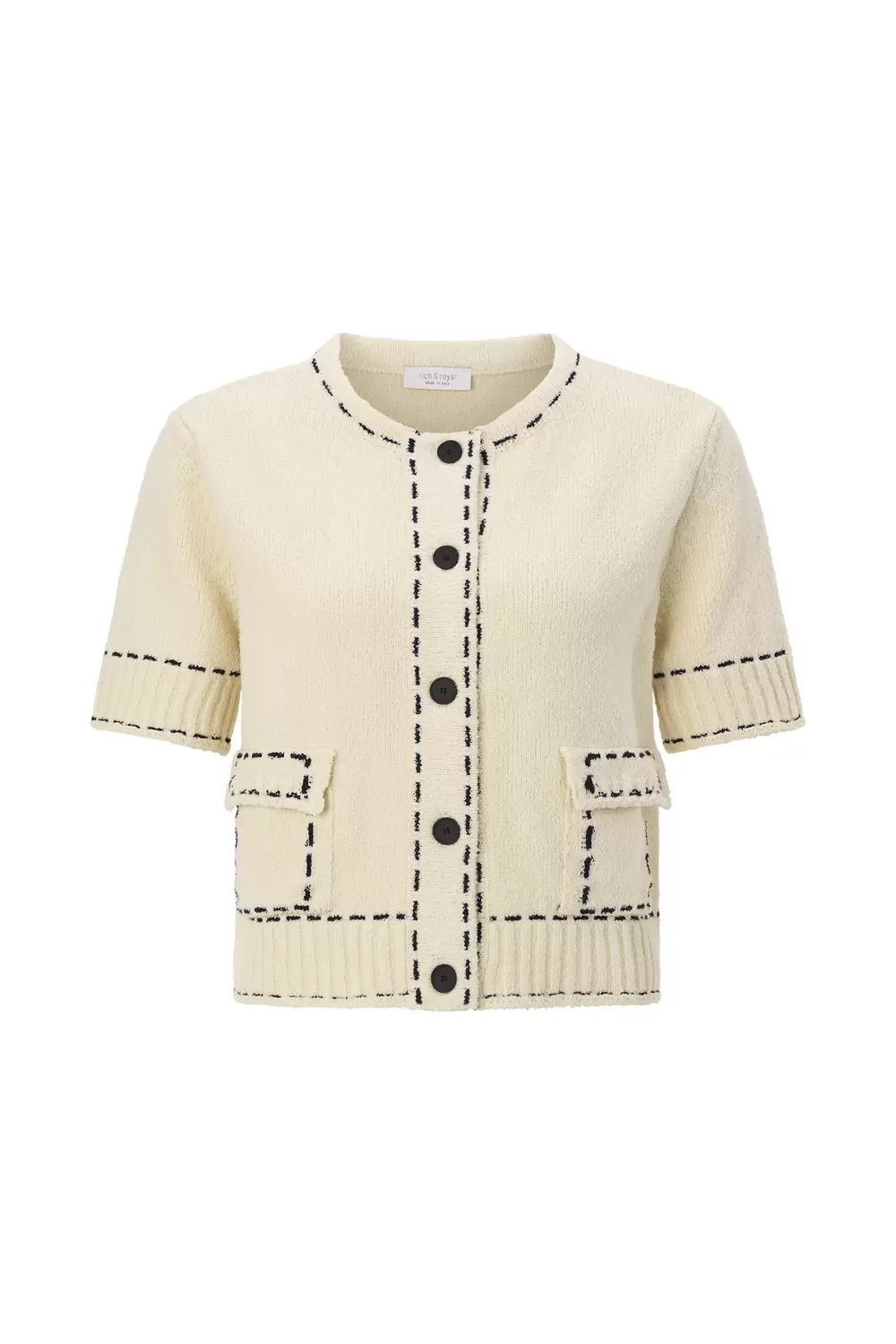 CNK Cropped Mango Yarn Cardi