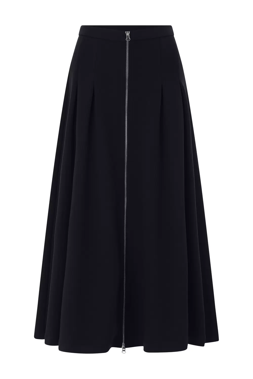 Jersey Skirt with Zipper