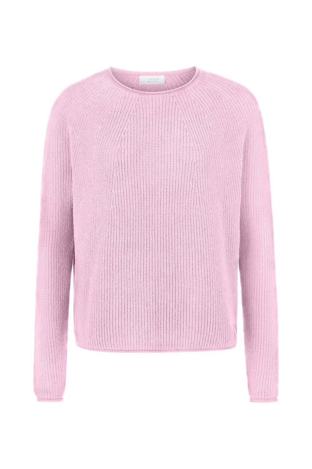 Seamless Crew-neck Half Cardigan female