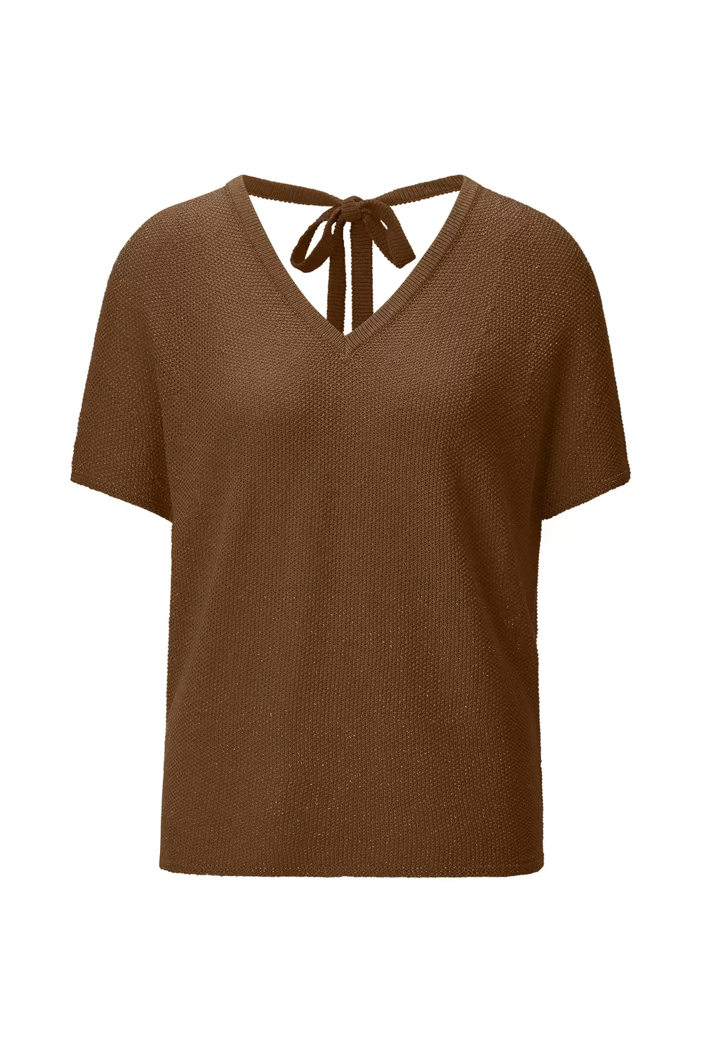 Crew Neck Shiny Yarn female