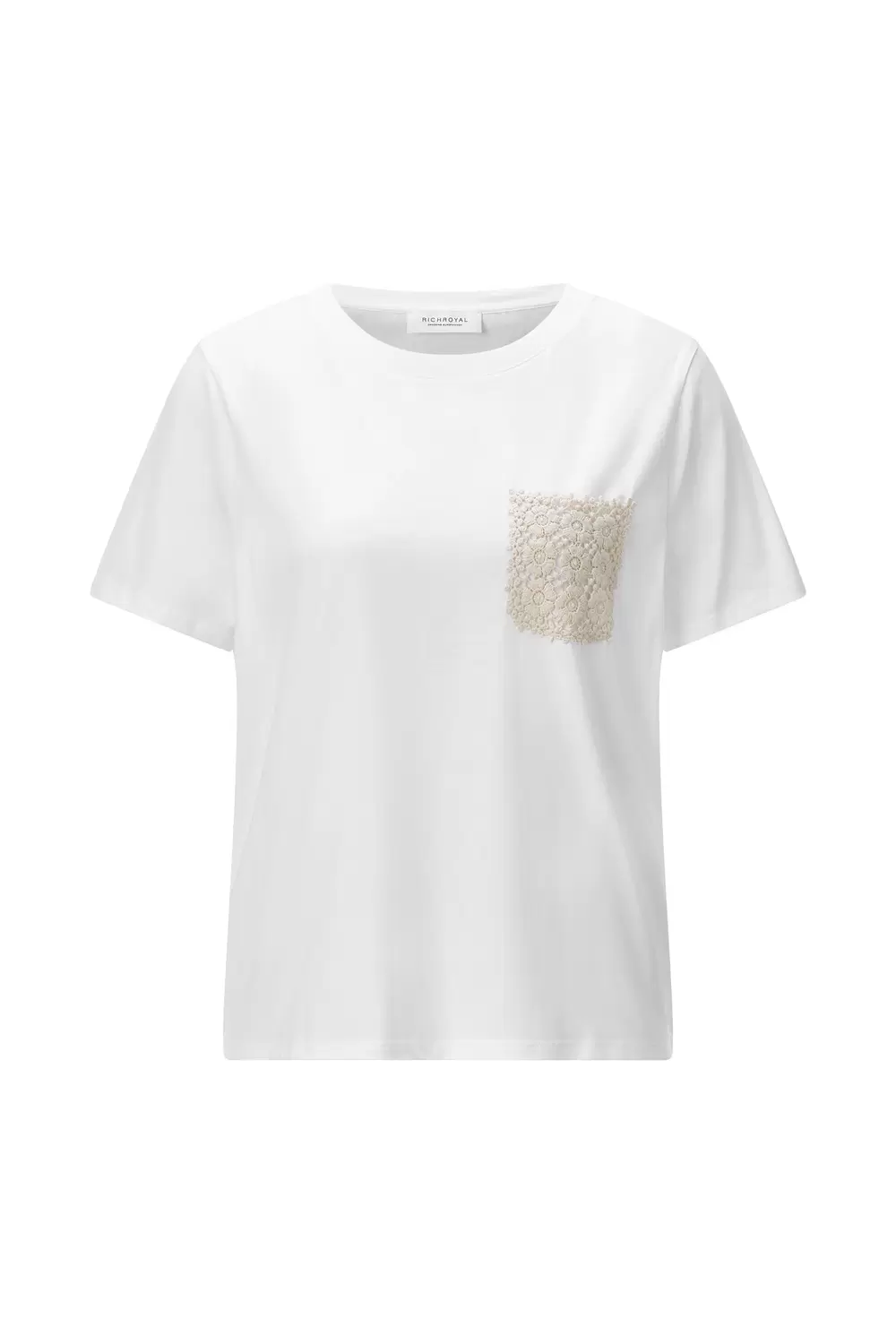 T-Shirt with Crochet Pocket female