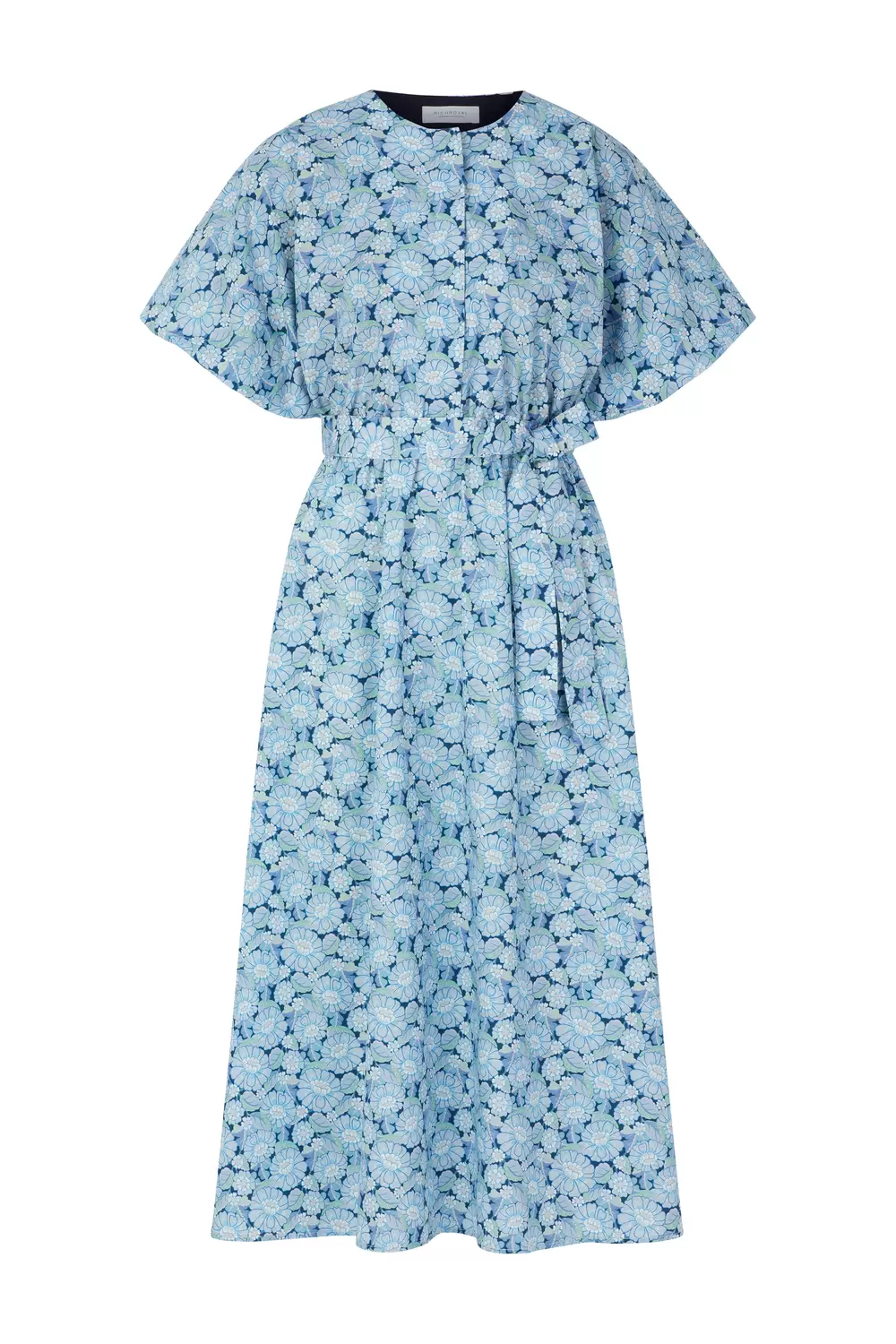 Printed Cotton Midi Dress female