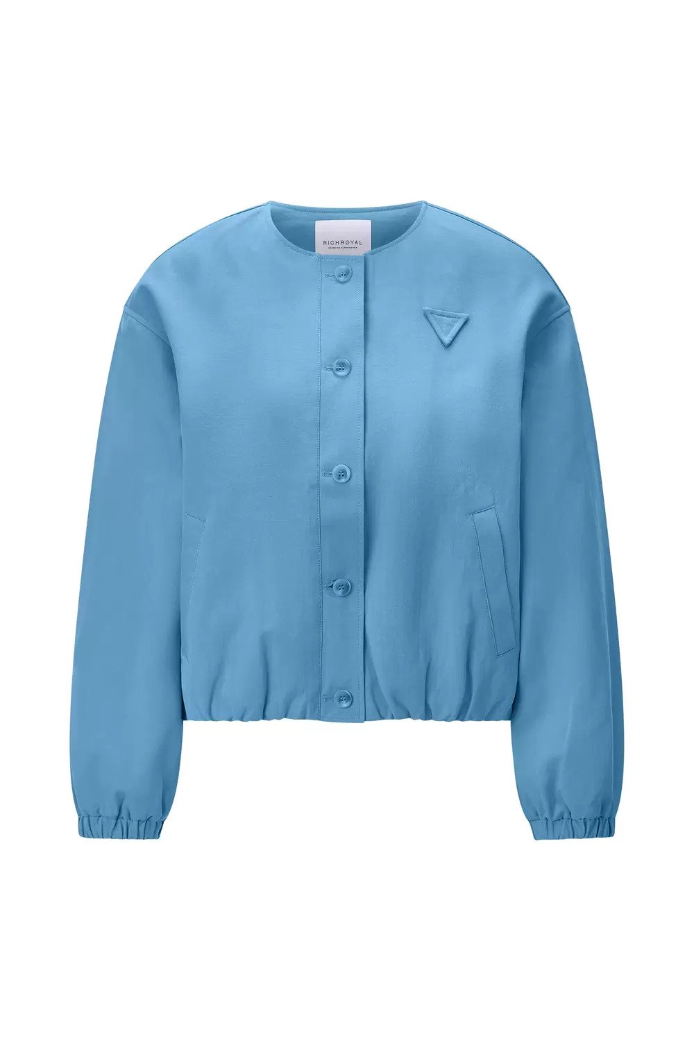 Buttoned cotton blouson