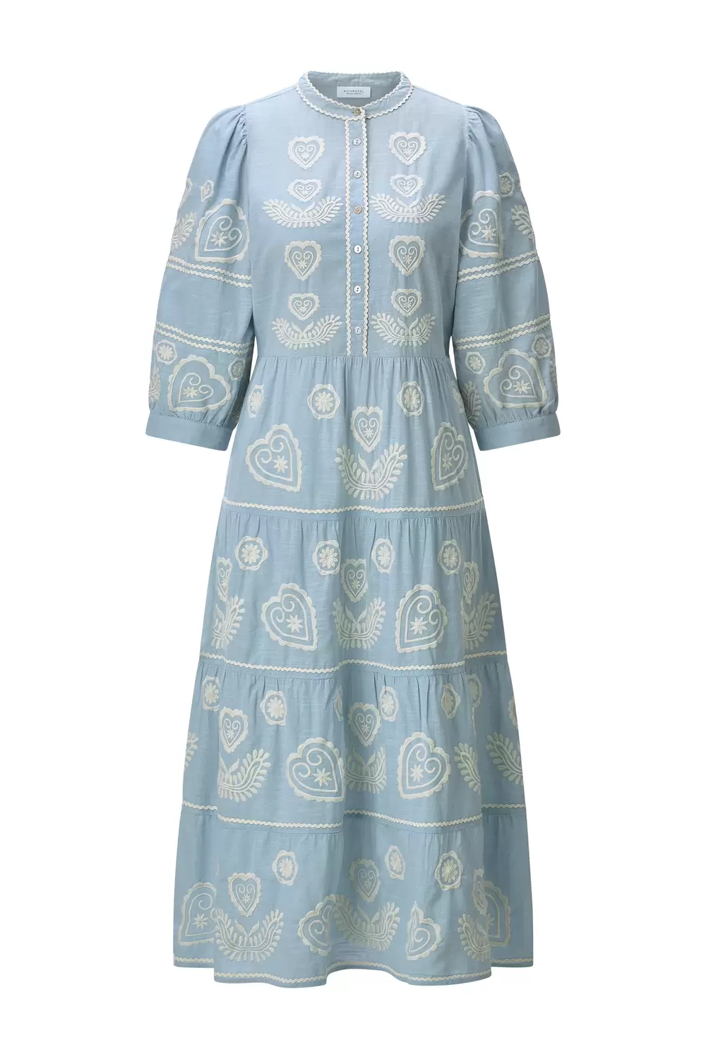 Musselin embroidery dress female