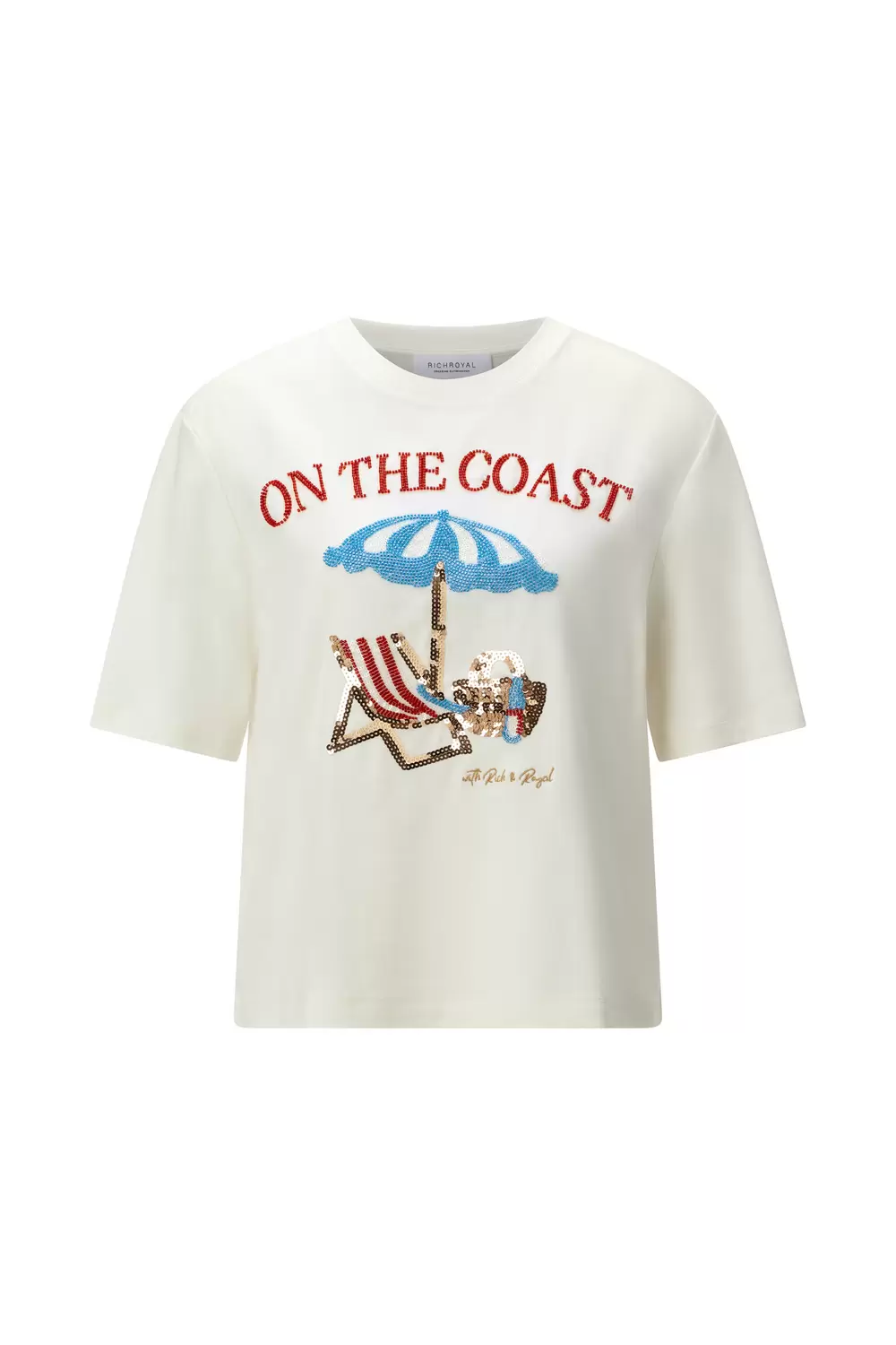 T-Shirt with Coast Application female