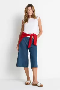Organic Rib Volant Top