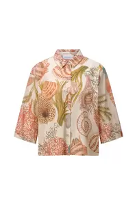 Printed Short Sleeves Blouse