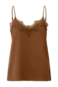 Satin Top with Lace