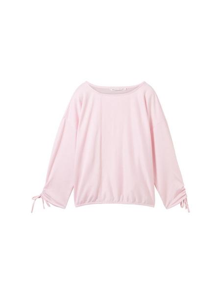 structured stripe T-Shirt - 35945/small pink white