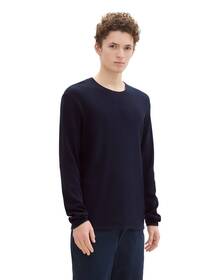 structured roll edge knit