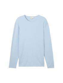 structured roll edge knit - 13302/Light Metal Blue