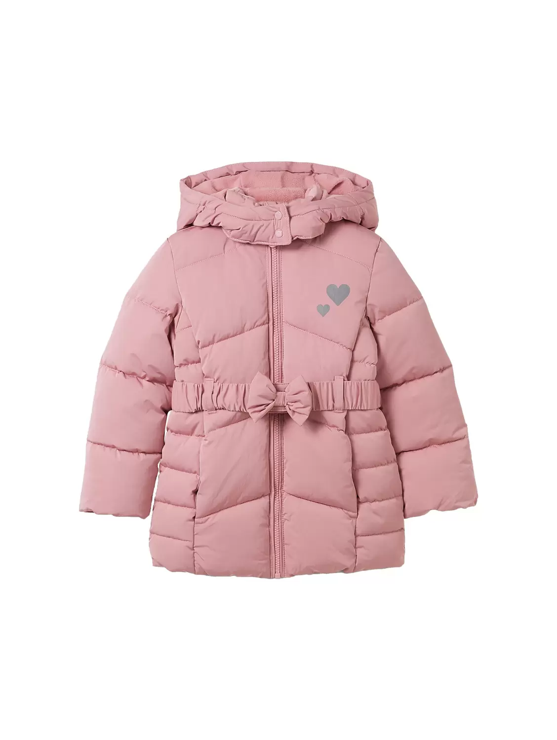 Puffer Jacke mit Gürtel