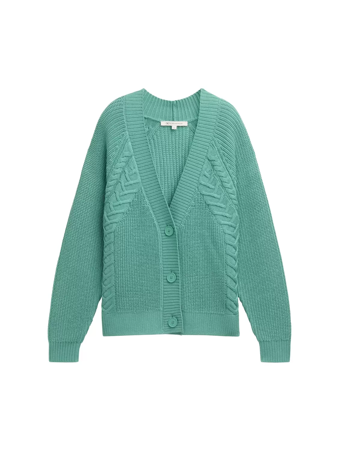 Cardigan mit Zopfstrickmuster