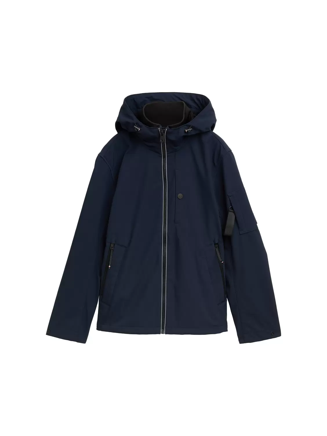 Softshell Jacke mit verstellbarer Kapuze