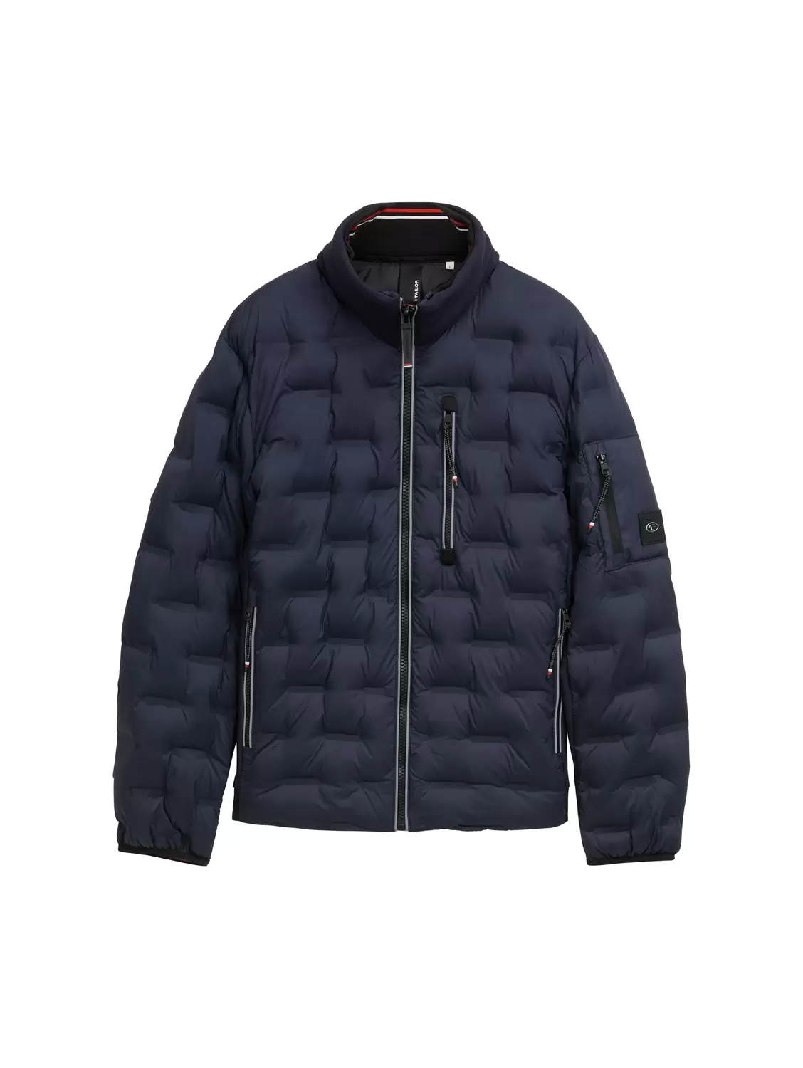Hybrid Lightweight Steppjacke mit Kapuze im Stehkragen