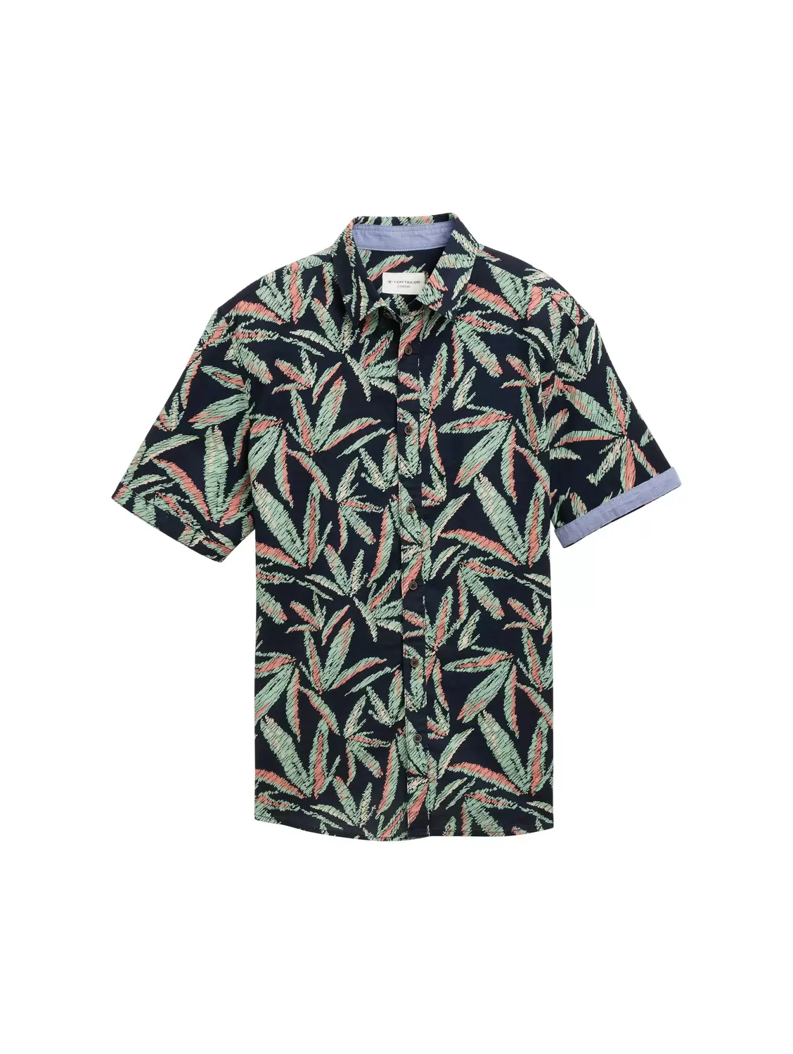 Comfort Fit Hemd mit Palmen-Print