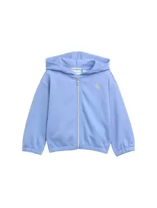 Cropped Hoodie Sweatjacke mit Stickerei