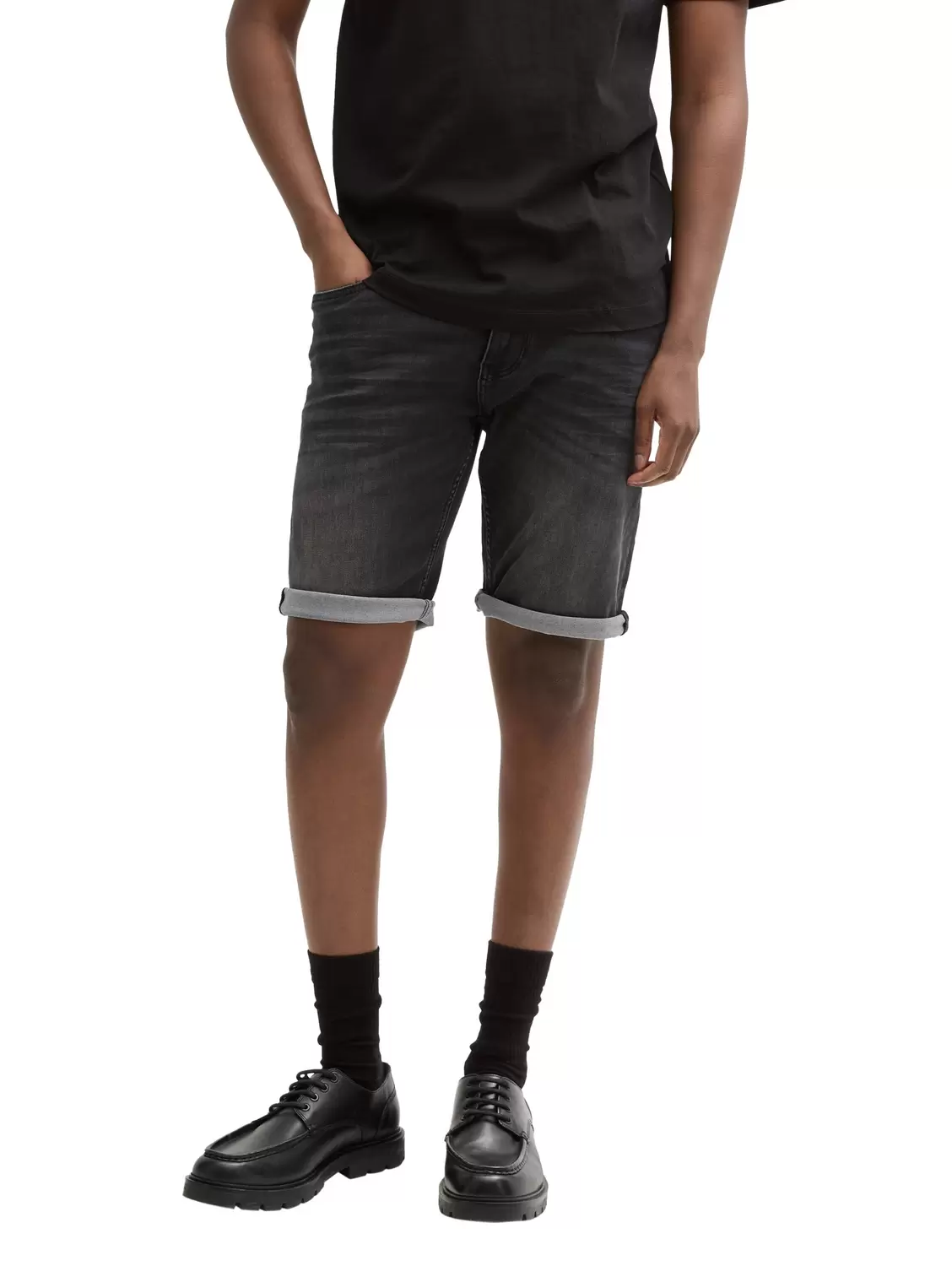 TTPIERS shorts - 10270/black black denim