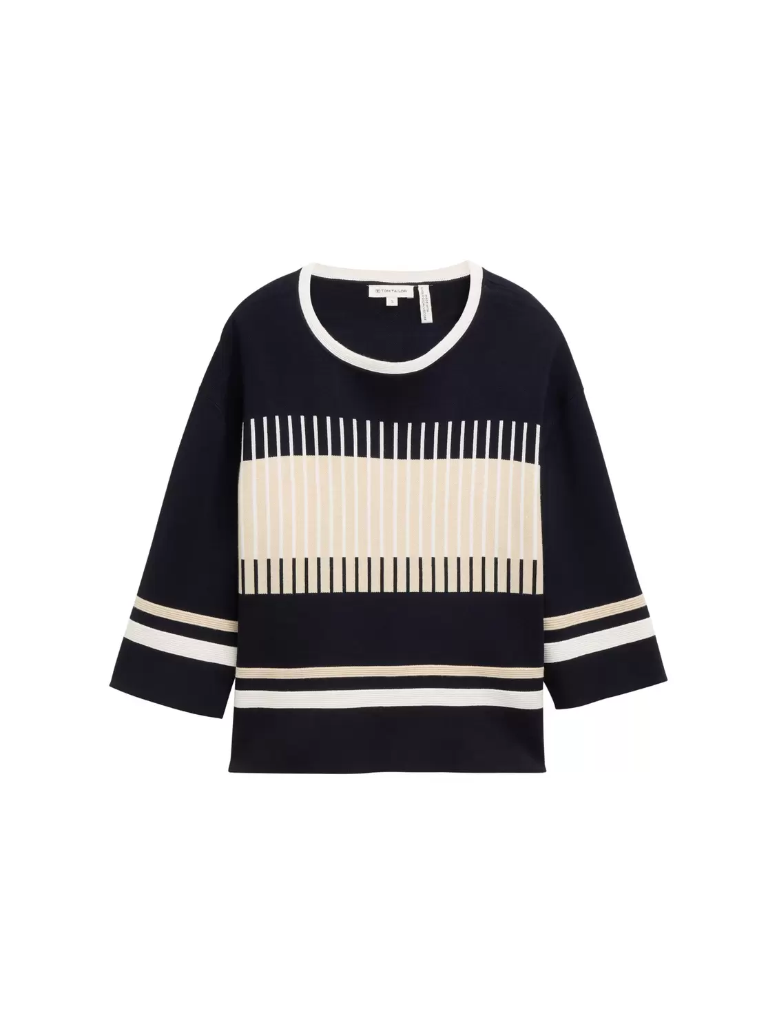 Strickpullover mit Streifenmuster