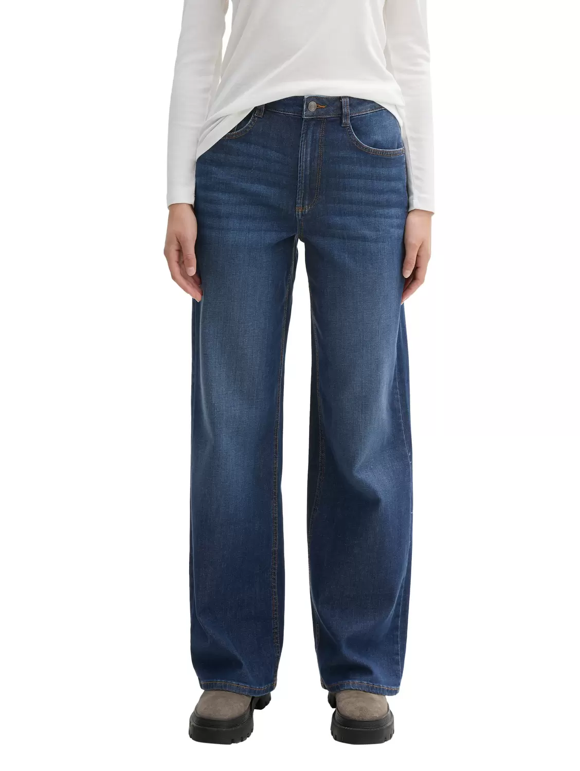 Tom Tailor Wide Leg - 10120/Used Dark Stone Blue D